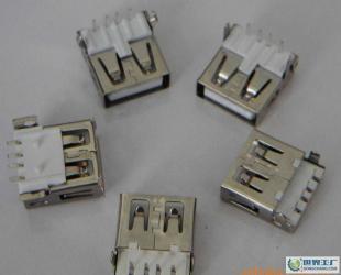 USBA母90度、90度沉板式、180度貼板式無卷邊系列_電子元器件
